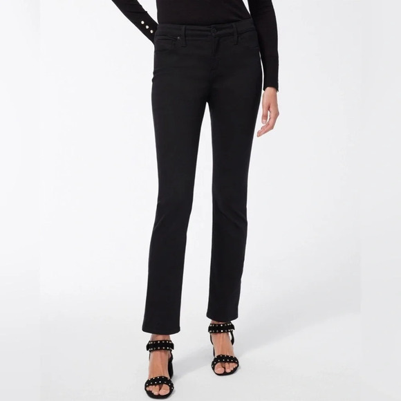 Chico’s So Slimming Girlfriend Straight Leg Black Jean - Picture 1 of 10